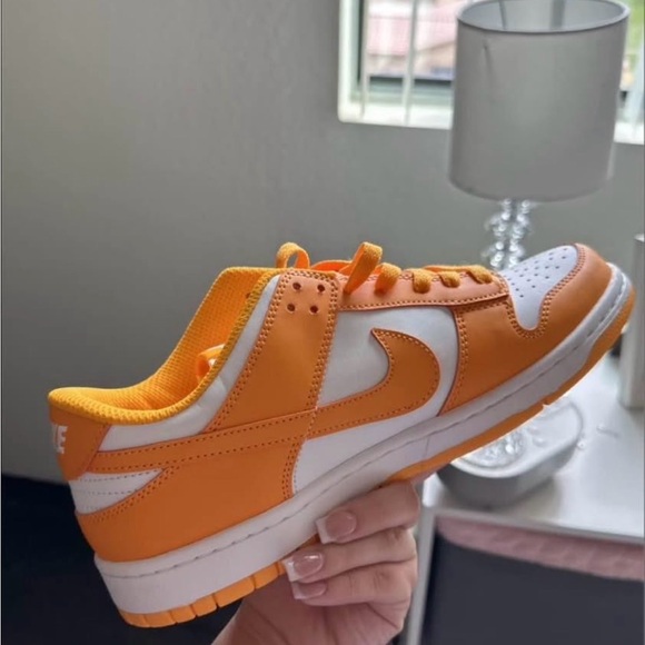Nike Orange and White Low-Top Sneakers - Picture 2 of 2
